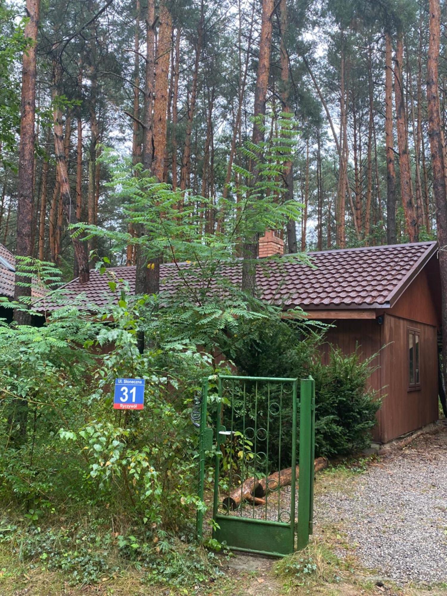 Przytulny Domek W Lesie Blisko Rzeki Ryczywol  Exterior photo